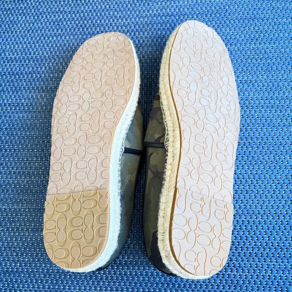 Coach Camouflage Camo Espadrilles Slip-On Flat Jute Sole Men's 10.5 - NWOT - Picture 8 of 9